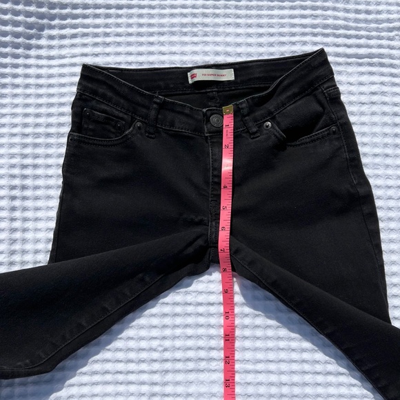 Levi's 710 Super Skinny Black Jeans - Picture 11 of 13
